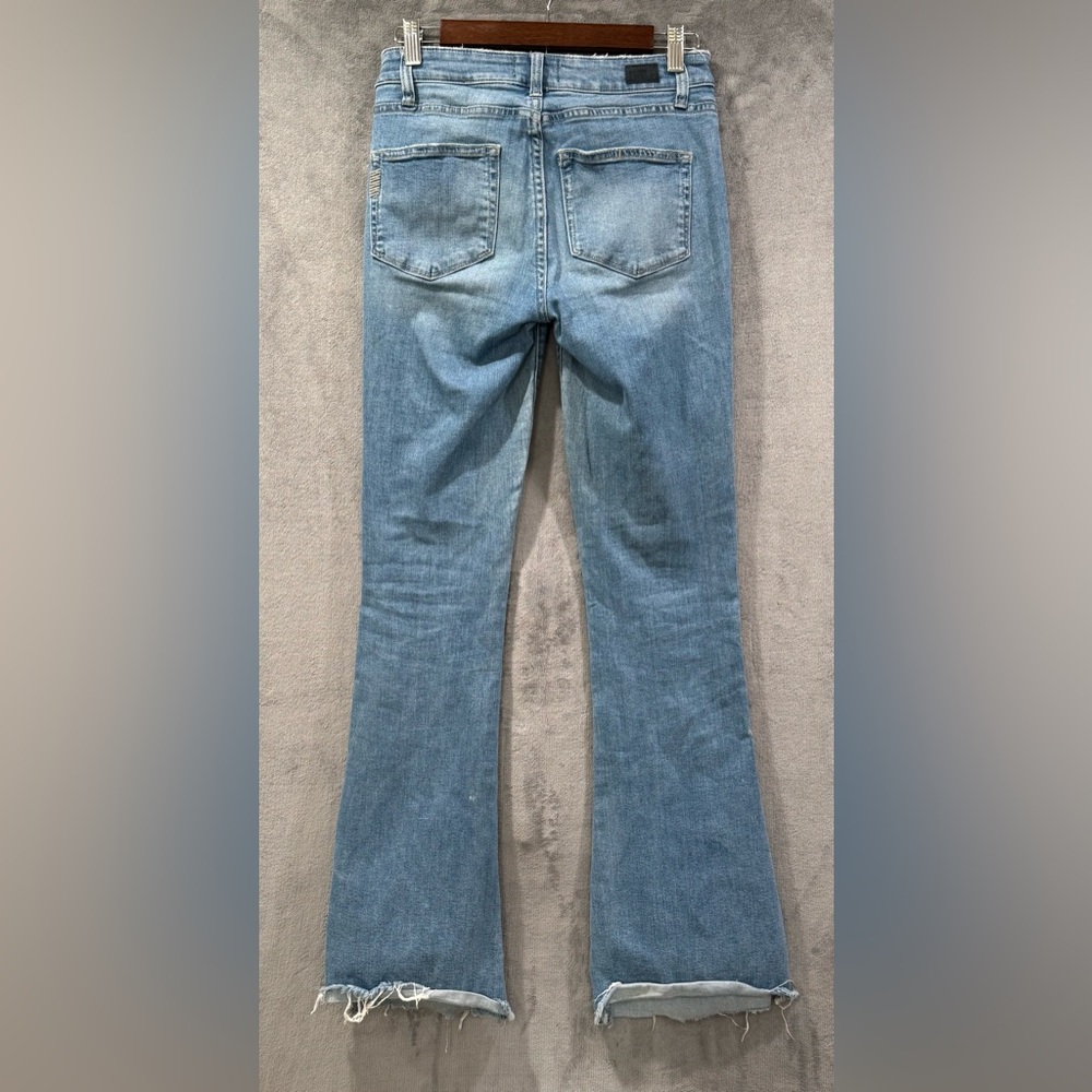 Paige Jeans High Rise Lou Lou Women’s Size 27 Boot Cut Stretch Raw Hem - Picture 8 of 11